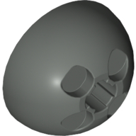 Lego Dome Hemisphere 3 x 3 Ball Turret / Dark Gray
