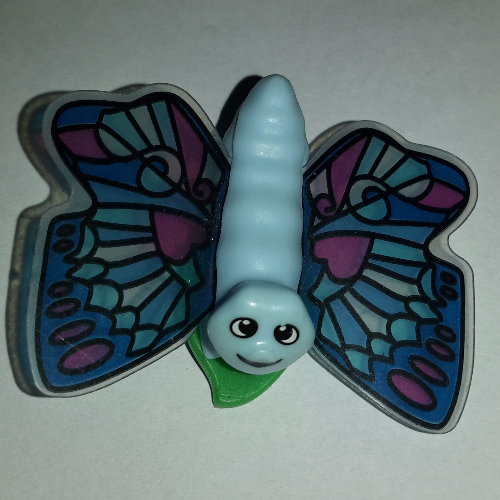 Lego Belville, Insect, Butterfly Large / Human Hair Clip, Heart Wings Print