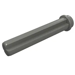 Technic Axle 3 with Stud / Dark Bluish Gray
