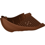 Lego Boat Hull Section, Viking Bow / Stern / Reddish Brown