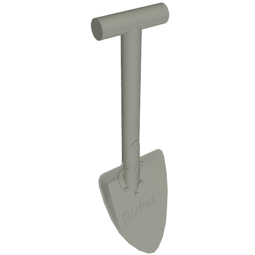 Lego Equipment Shovel [Fabuland] / Light Gray