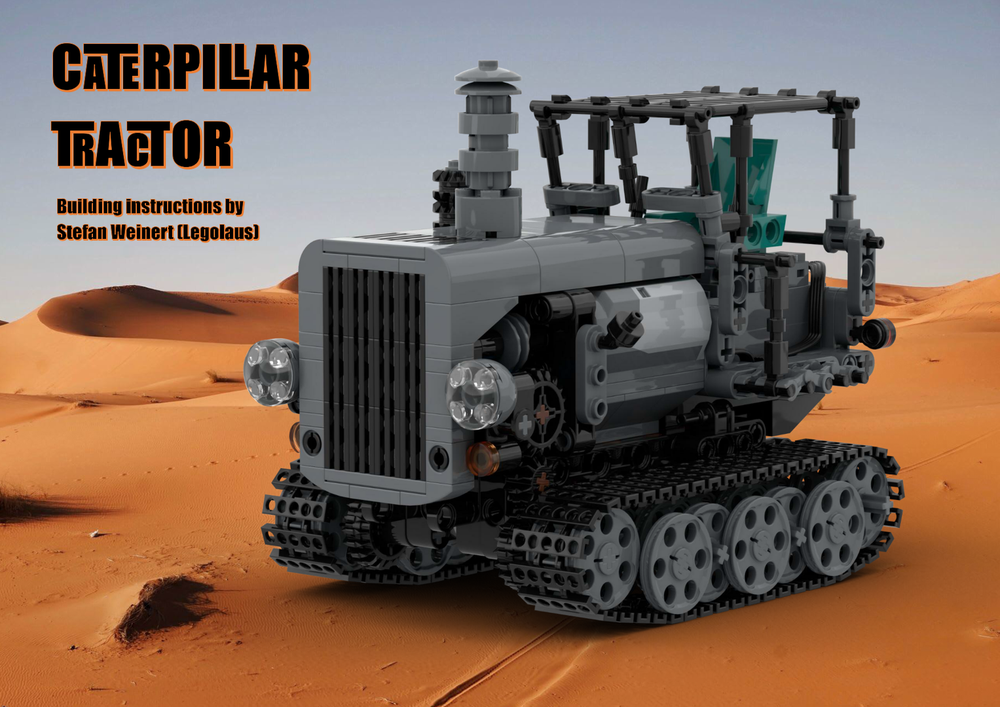 Lego Caterpillar Tractor (grey Version)