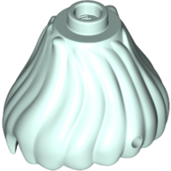 Lego Hair Tall with One Stud on Top and Pin Hole in Front [Plain] / Light Aqua