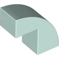 Brick Curved 1 x 2 x 1 2/3 with 1 Cutout / Light Aqua