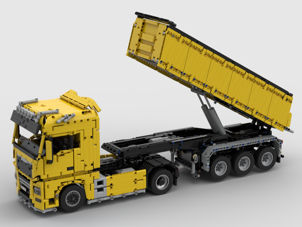 Lego 3 Axle tipper trailer, 19 wide