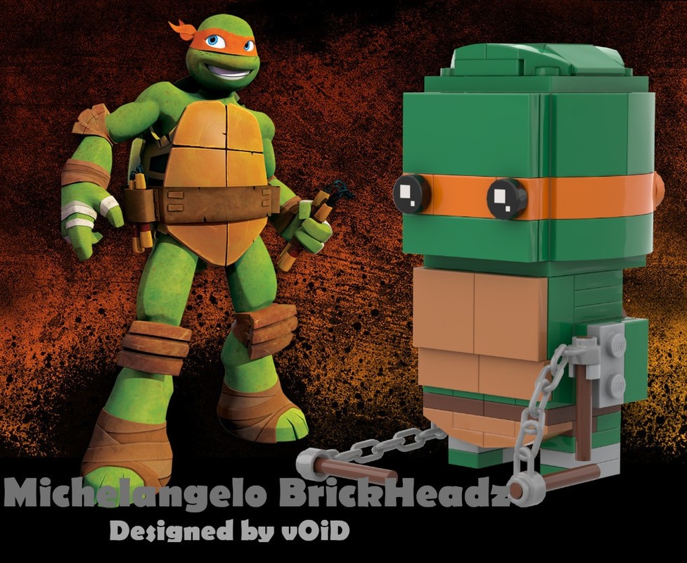 Lego Michelangelo from Teenage Mutant Ninja Turtles (2012) BrickHeadz