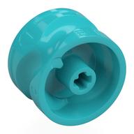 Lego Gear Shifter with Groove, 8 Steps, Letter Markings / Medium Azure