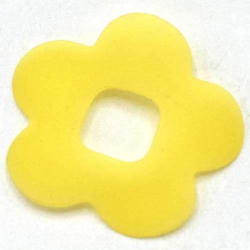 Lego Clikits Icon Accent, Flower 2 7/8 x 2 7/8, 5 Petals / Trans-Yellow