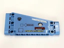 Technic, Panel Plate 5 x 11 x 1 Tapered with 'FUEL4FLIGHT, 'SOUND BARRIER', 'LT M KOSSI KOSSMAN' and 'RESCUE'  Pattern Right (Sticker) - Set 42066