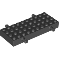 Lego Vehicle Base, Brick Special 4 x 10 with 4 Pins / Black