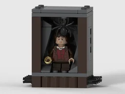 frodo minifigure shelobs lair display stand.