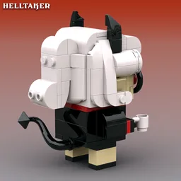 Helltaker Brickheadz | Pandemonica