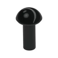 Bar 1L with Rounded End with Black Eye, White Sides Print / Olive Green
