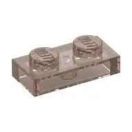 Plate 1 x 2 / Trans-Brown