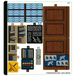 Sticker Sheet for Set 76385-1 / [No Color/Any Color]