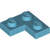 Plate 2 x 2 Corner / Medium Azure