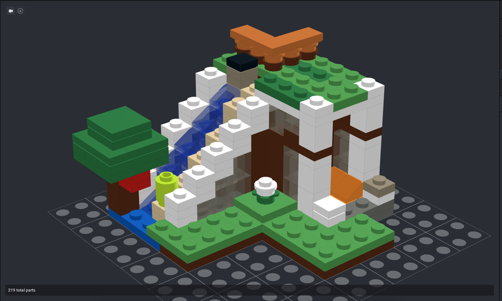 Lego Micro Set - The Waterfall Base
