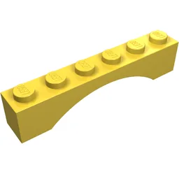 Brick Arch 1 x 6 / Yellow