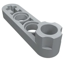 Technic Beam 1 x 4 Thin with Stud Connector / Light Bluish Gray