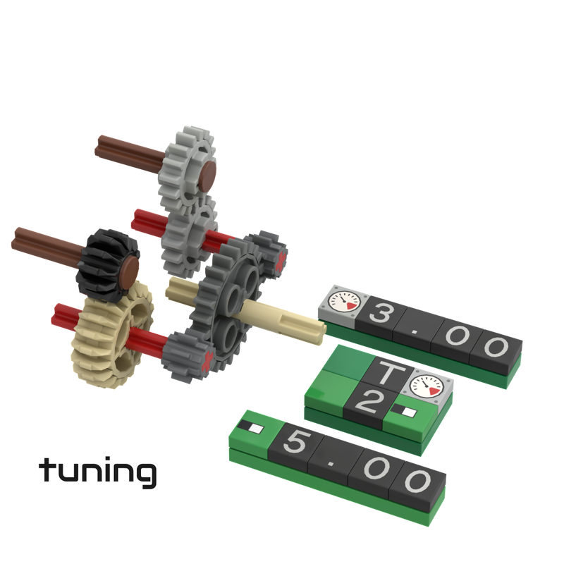 Lego Five Twin Gear Sets for GBC and MOCS at 60-80 rpm