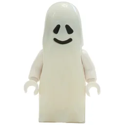 Ghost - Glow in the Dark, Brick Built Legs, 3626a