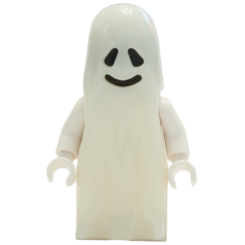 Lego Ghost - Glow in the Dark, Brick Built Legs, 3626a