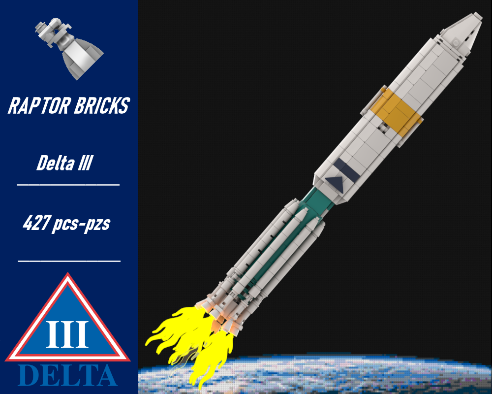 Lego Delta III (at 1:110 scale)