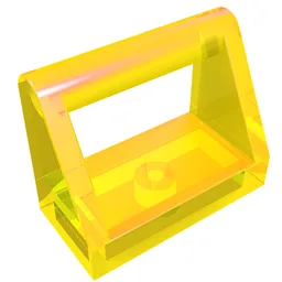 Tile Special 1 x 2 with Handle / Trans-Yellow