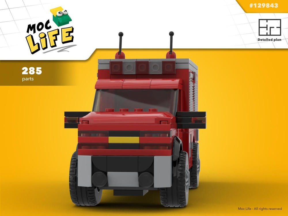 Lego Chevrolet Silverado 1500 regular cab first responder