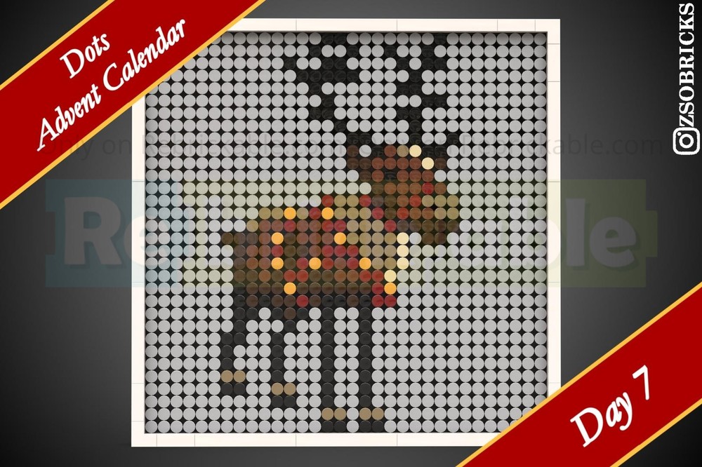 Lego Day 7 - Reindeer - Dots Advent Calendar