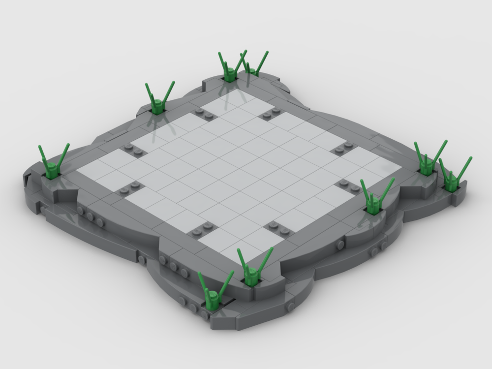 Lego Rocky Base 16x16 - SNOT technique