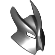 Large Figure Mask / Visor, Vladek with Horns / Speckle Black-Silver