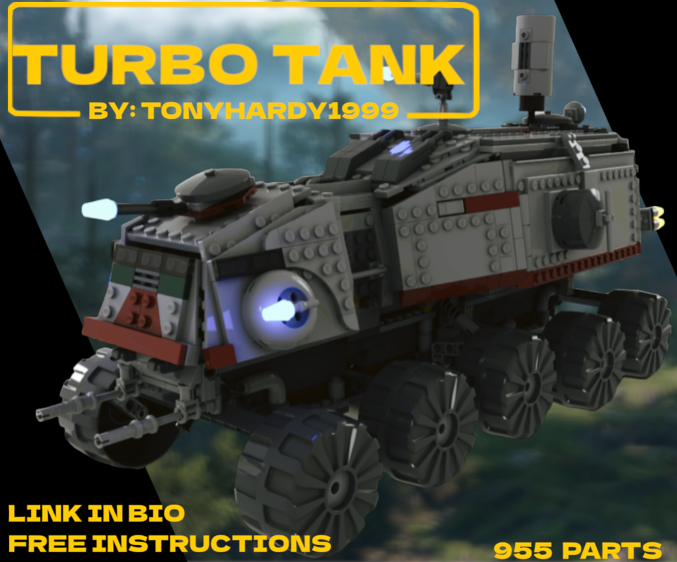 Lego FREE TURBO TANK REDESIGN (2005) 7261