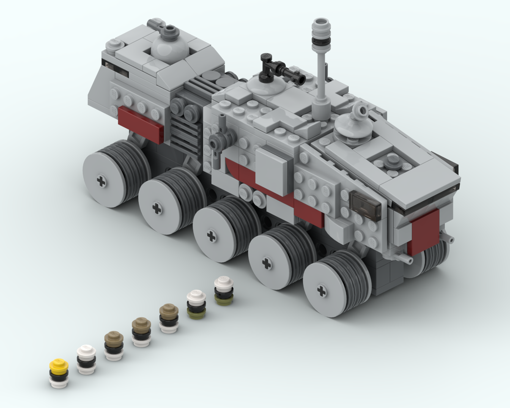 Lego 1:300 Scale HAVw A6 Juggernaut (Clone Turbo Tank)