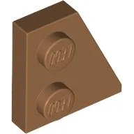 Wedge Plate 2 x 2 Right / Medium Nougat