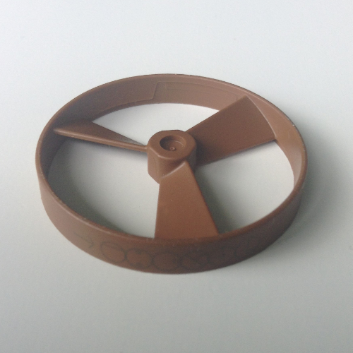 Lego Large Figure Spinner / Propeller with Code Print (Rhotuka) / Light Brown