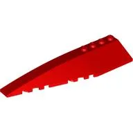 Brick Wedged, Curved 12 x 3 Left / Red