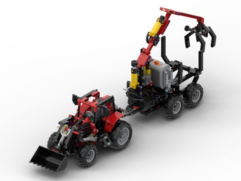 Lego Rc tractor with trailer
