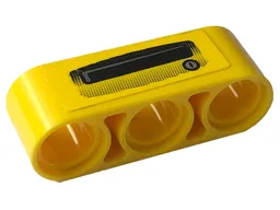 Technic, Liftarm Thick 1 x 3 with Keyhole and Door Handle Pattern Model Left Side (Sticker) - Set 42122
