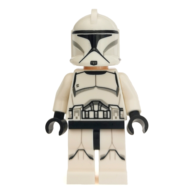 Lego Clone Trooper, Phase I Armor, Angry, Printed Legs (61189 Helmet)