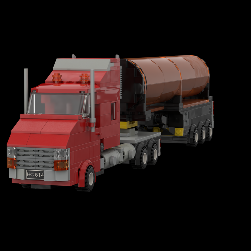 Lego fuel tanker truck