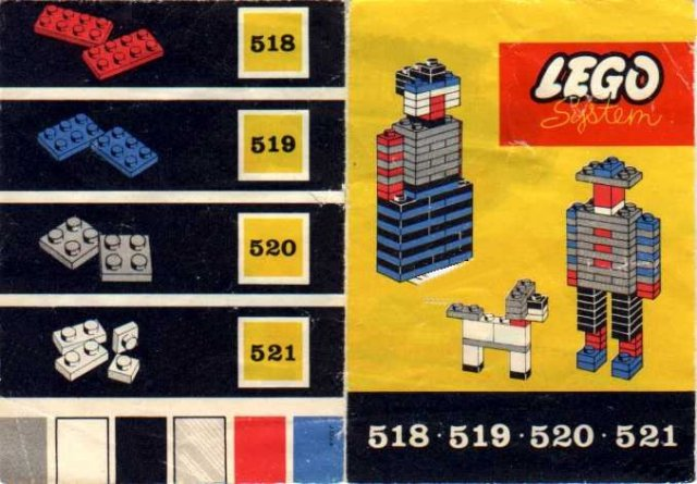 Lego 1 x 1 and 1 x 2 Plates (cardboard box version)