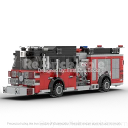 American Fire Engine-Black/Red