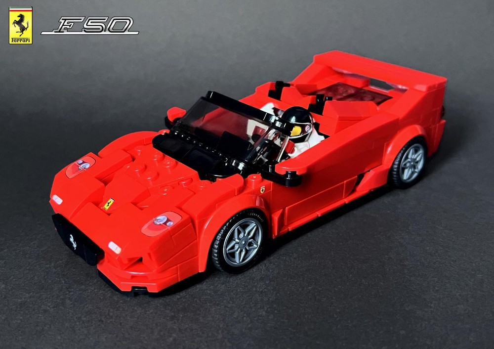 Lego Ferrrari F50 - Speed Champions 8 Studs wide