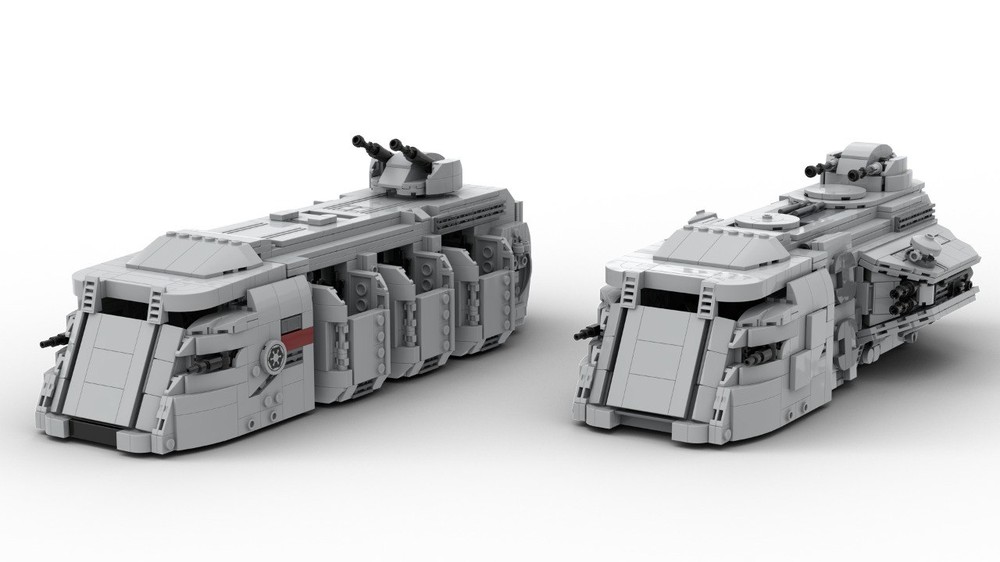 Lego SW Mandalorian Imperial Troop transport and Trexler Marauder - Minifig Scale BUNDLE