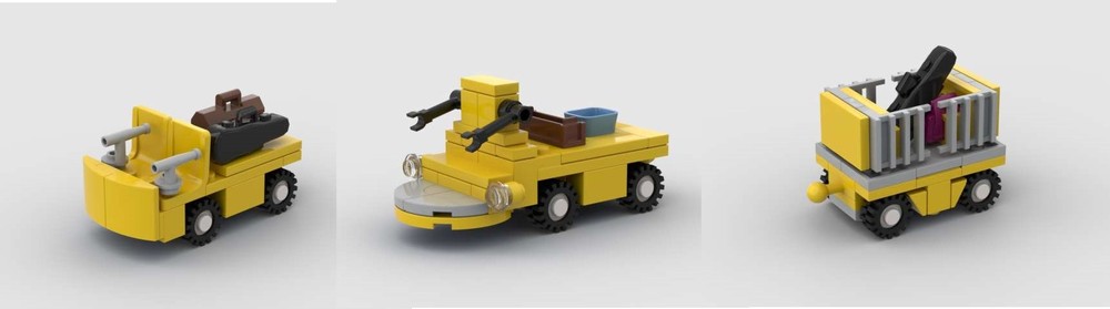 Lego Gepäckwagen Gepäckkarre Bahnsteigwagen