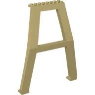 Support Crane Stand Double without Studs on Cross-Brace / Tan