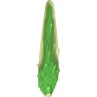 Flame / Vapor Trail 3 x 14 with Axle Hole and Bright Green Marbled Center Pattern