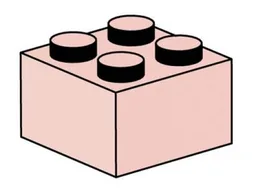 2 x 2 Sand Red Bricks
