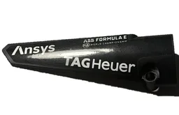 Technic, Panel Fairing # 5 Long Smooth, Side A with White 'TAG Heuer', 'FIA WORLD CHAMPIONSHIP', Ansys, ABB and FORMULA E Logos Pattern (Sticker) - Set 42137